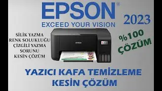 EPSON Yazıcı Kafa Temizleme KESİN ÇÖZÜM ! Çizgili Yazma Soluk Yazma Hataları  YAZICI TEMİZLİK 2023