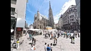 Rundgang um den Stephansdom in Wien (4K).