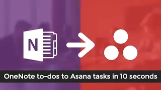 OneNote to Asana Integration - To-dos