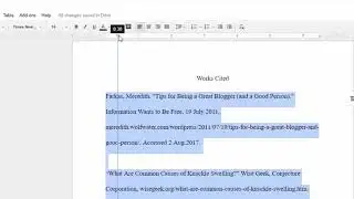 OLD WAY How to Add Hanging Indents in Google Docs (New Way linked in video description)