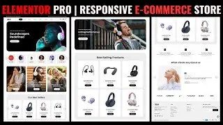 Master ELEMENTOR PRO: Build a Custom HEADPHONE E-COMMERCE Store on WordPress 2024🔥🔥