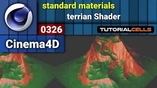 0326. terrain Shader in cinema 4d