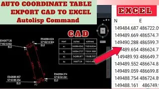 Display Multiple Coordinates(XY) with Table Autolisp || 