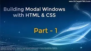 CSS-3104-Part 1-Building pure HTML5 and CSS3 Modal Windows