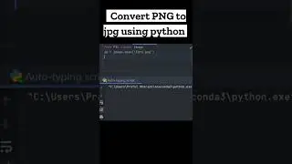 Convert PNG to JPG in just 4 lines of code using Python 😮 #shorts #pythonprogramming