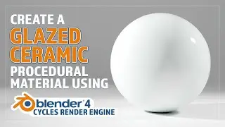 CREATE A PROCEDURAL GLAZED CERAMIC MATERIAL IN BLENDER V4