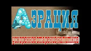 Магия аэрации! Ускоренное старение напитков!