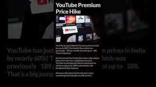 YouTube Premium Price Hike