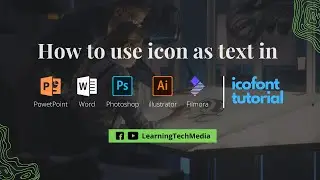 How to use icon as text in PowerPoint/Word/Photoshop/Illustrator/Filmora | icofont tutorial