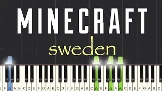 Sweden - Minecraft Piano Tutorial | Medium