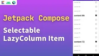 jetpack compose lazy column multiple item selection | jetpack compose lazycolumn items selection