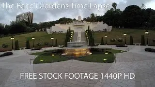 Vertical Time Lapse of The Bahai Gardens 1440P HD 2.7K FREE Stock Footage