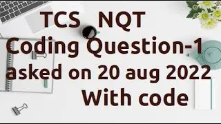 TCS NQT Advance Coding Question With Code in C++ | Python | TCS NQT PREPARATION 2022 [AC-7]