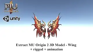 Extract MU Origin 2 3D Model - Wing + rigged + animation