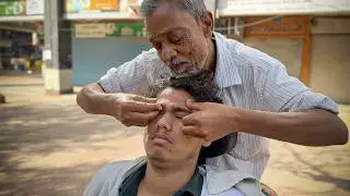 MOST RELAXING COSMIC Indian Head & Face Massage For INSTANT SLEEP | STRESS BUSTER | ASMR Gautam