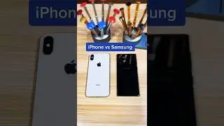 Which phone powers ON first? Note 10 vs xs Max phone test  #galaxy #mobile #apple #cell #wireless