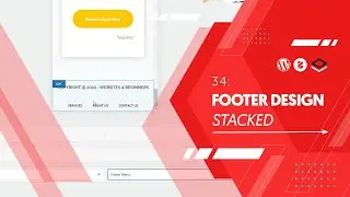 34. Footer menu, design and styling 🔹 Starter Course 2023