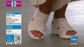 Bzees Destiny Bright Washable Slingback Sandal