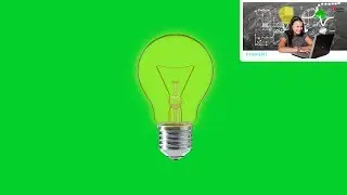 ONLY SUB CAN USE FREE)Bulb13  chroma key green screen animation effect(idea, eureka moment)