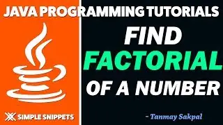 Java Program to Find Factorial of a Number using FOR LOOP | Java Tutorials for Beginners