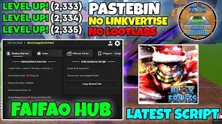 Blox Fruits Script Pastebin Mobile | Auto Farm + Sea Event + Bounty | No Key - (2024)