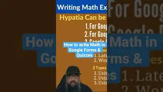 How to Write Math in Google Forms & Quizzes