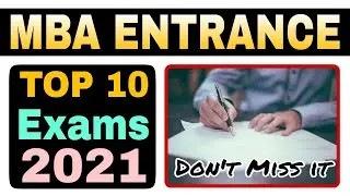 TOP 10 MBA Entrance Exam 2021 | MBA Admission 2021 | MBA Course | Entrance Adda