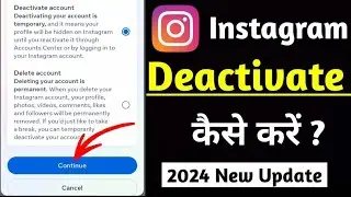 How to Deactivate Instagram Account Temporarily in 2024 