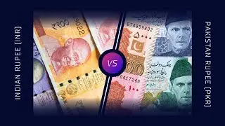 Historical rates of PKR and INR vs USD from 1950 to 2022