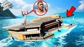 GTA 5 : I Crashed and Stuck On A Floating House.. (GTA 5 Mods)