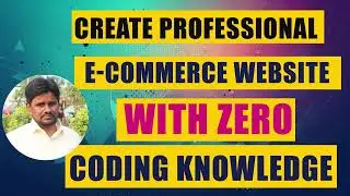 Build  professional e-commerce website with zero coding knowledge - Tutorial Rays