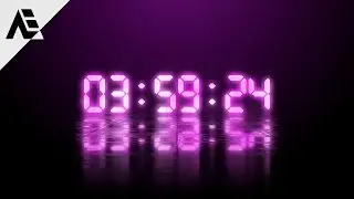 After Effects Tutorial: Countdown Timer Floor Reflection Effect (No Plugins)