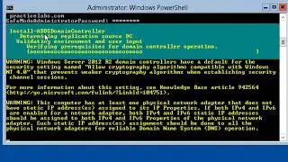 Install AD DS on Server Core
