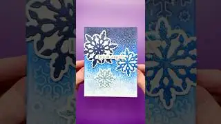 Make an EASY DIY Christmas Card In SECONDS!❄️ #asmr #asmrsounds #craft