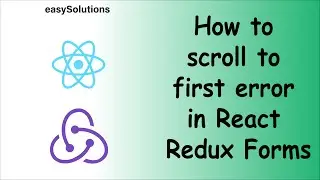 How to scroll to the first error after submit in react and redux forms?