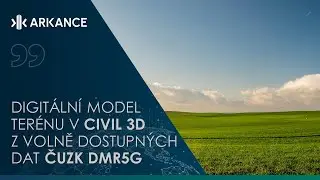 Digitální model terénu z volně dostupných dat ČUZK (Civil 3D)