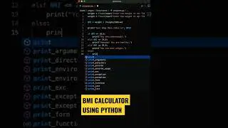 Python program to create bmi calculator 
