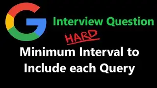 Minimum Interval to Include Each Query - Leetcode 1851 - Python