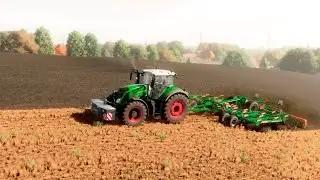 FS22 / Карта Kolonia / #22 Разработка полей FENDT 939 + Amazone Cenius 8003-2TX Super