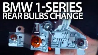 BMW 1-Series rear bulbs replacement (E81 E87 LCI)