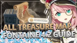 ALL Treasure Map & Chest FONTAINE 4.2 Guide | Genshin Impact 4.2