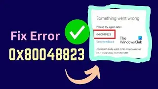 Fix Error 0x80048823 in Windows 11