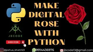 Make beautiful rose 🌹 with python || Joshua ||