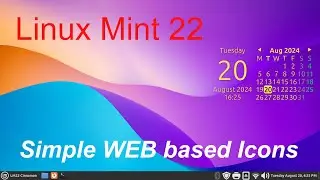 Linux Mint 22 - Creating Simple WEB Based Icons.