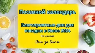 Посевной календарь: Благоприятные дни для посадки в Июне 2024