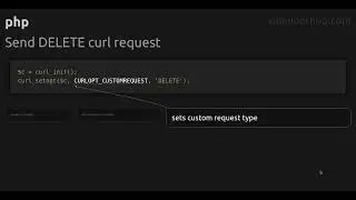 Send DELETE curl request