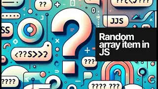 Random array item in JS