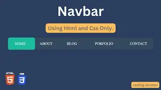 Mastering HTML & CSS: Building a Stylish and Responsive Navbar from Scratch