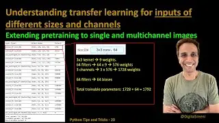 Tips Tricks 20 - Understanding transfer learning for different size and channel inputs