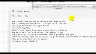 How to upload  Cisco Images to EVE - 100%  Working